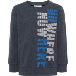 👉 Name it  Boys NMMVALEXANDER Sweatshirt donker saffier - Blauw - Gr.98 - Jongen