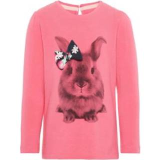 👉 Name it  Girl s shirt Debappa Camellia Rose met lange mouwen - Roze/lichtroze - Gr.110 - Meisjes