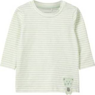 👉 Name it  Boys Dego spray met lange mouwen Dego shirt - Groen - Gr.86 - Jongen