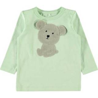👉 Name it  Boys Shirt Dejans spray met lange mouwen - Groen - Gr.74 - Jongen