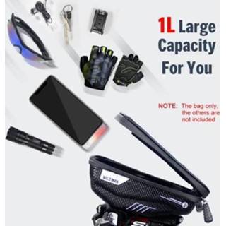 👉 Bike Phone Bags with Touch Screen Holder Case Waterproof Bicycle Front Frame Top Tube Mount Handlebar Storage Bag Cycling Pack