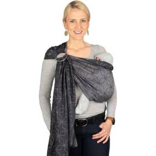 👉 Draagdoek grijs Hoppediz Ring-Sling Jacquard Malmö Stone - 4250431352728