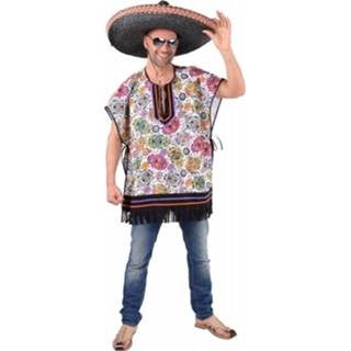 👉 Poncho mexican skull