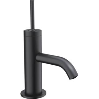 👉 Wastafelmengkraan zwart metaal mat Wastafel Mengkraan BWS Allie Met Joystick Hendel 8719304397250