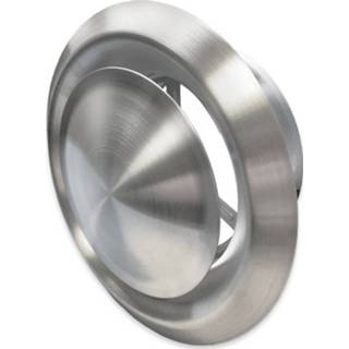 👉 Ventielrooster RVS Ventiel Rooster BWS Ventilatie Aansluitmaat Ø 100mm Afvoer En Toevoer Geborsteld 8717825520188