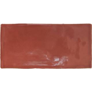 👉 Wandtegel rood glans Atlas Garnet Brillo 7.5x15 cm Prijs P/m2 8719304472575