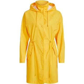 👉 Regenjas vrouwen geel Capuchon lange
