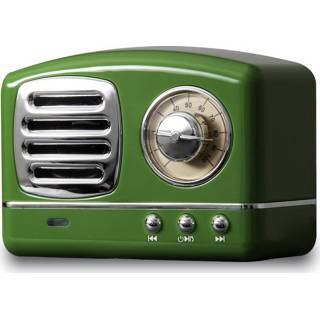 👉 Bluetooth speaker groen Retro - 8719481355791