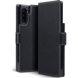 👉 Portemonnee zwart kunstleer slim fit hoes Qubits - wallet Samsung Galaxy Note 10 5053102852485