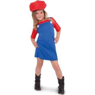 👉 Jurk blauw meisjes Super Mario jurkje