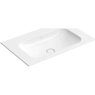 👉 Meubelwastafel keramiek starwhite Villeroy & boch Finion 80x50 zonder kraangat overloop Ceramic+ 416483r2 4051202836986