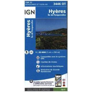 👉 IGN Karte, Carte de randonnée (et plein air) Hyeres Ile Porquerolles 9782758535140