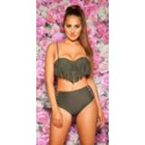 👉 Sexy PushUp Bikini w. Highwaist pants Khaki