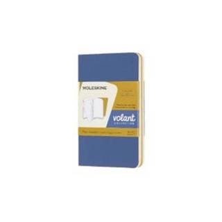 👉 XS Moleskine Volant XS, 2er Set, Blanko, Soft Cover, Vergissmeinnicht Blau, Bernsteingelb 8058647620558