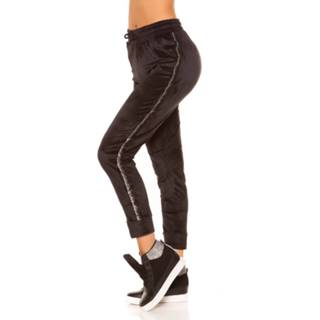 👉 Zwart polyamide vrouwen Trendy Nicki Workout pants with glitter trim Black