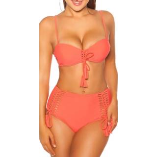 👉 Sexy PushUp Bikini with wire & removable straps Coral