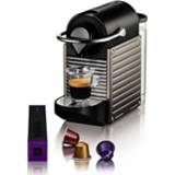 👉 Nespresso machine titanium Krups koffieapparaat Pixie XN304T (Titanium) 3016661155192