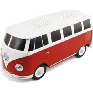 👉 Luidspreker rood wit Volkswagen VW T1 Bus Speaker Met Bluetooth Rood/Wit 600514908825