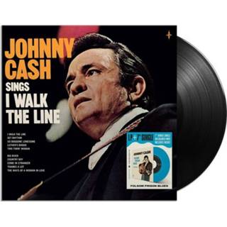 👉 Vinyl Johnny Cash - Sings I Walk The Line Inclusief 7 Inch Op Gekleurd 8436563182655