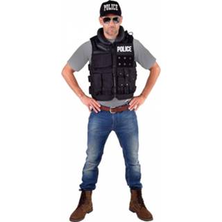 👉 Vest zwart Police tactical deluxe