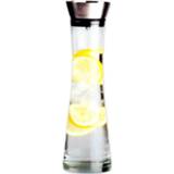 👉 Karaf Alpina glazen met roestvrijstalen deksel, zeef, inhoud ca. 1 liter, hoogte 35 cm 8711252123356