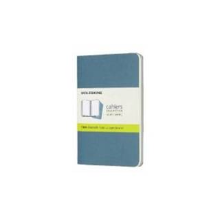 👉 Moleskine Cahier Notizhefte Blanko, Pocket, A6, Kartoneinband, 3er Set, Lebhaftes Blau 8058647629612