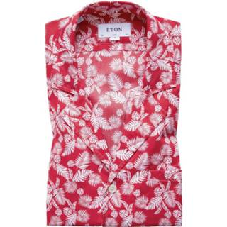 👉 Overhemd XS male rood Slim fit