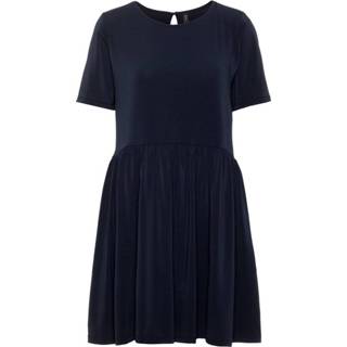 👉 Mini jurk l m vrouwen blauw Volant zoom