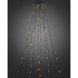 👉 Lichtketting zwart kunststof konstsmide christmas clusief binnentrafo LED met 8 strengen