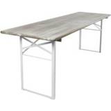 👉 Picknick tafel hout wit MaximaVida picknicktafel inklapbaar Scandinavian whitewash 200 x 70 8718719765678