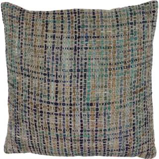 👉 Katoenen kussen blauw vulling active Vancouver (Met Vulling) 8717506118734