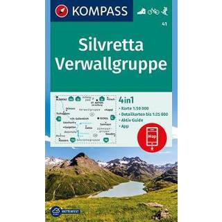 👉 KOMPASS Wanderkarte Silvretta, Verwallgruppe 9783990444962