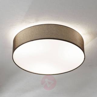 👉 Plafond lamp textiel eglo a++ bruin bruine plafondlamp Pasteri 57 cm