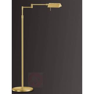 👉 Vloer lamp messing a+ knapstein Danuta verstelbare LED vloerlamp, mat