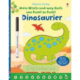 👉 Mein Wisch-und-weg-Buch von Punkt zu Punkt: Dinosaurier 9781789410396