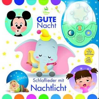 👉 Baby's kinderen Gute Nacht! Schlaflieder mit Nachtlicht - Disney Baby Pappbilderbuch abnehmbarem und 6 stimmungsvollen Gute-Nacht-Liedern zum Einschlafen für Kinder ab 18 Monaten 9781503740037
