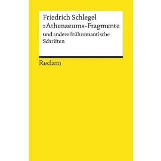 👉 Schrift 'Athenaeum'-Fragmente und andere frühromantische Schriften 9783150195253