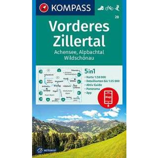 👉 KOMPASS Wanderkarte Vorderes Zillertal, Achensee, Alpbachtal, Wildschönau 9783990445556