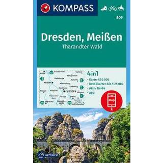 👉 KOMPASS Wanderkarte Dresden, Meißen, Tharandter Wald 9783990444887