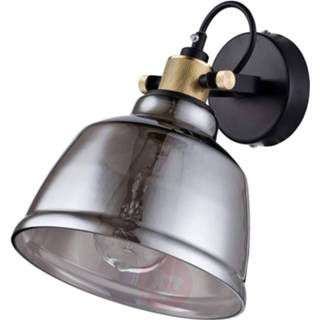 👉 Lampenkap a++ rookgrijs maytoni metaal uit rookglas - wandlamp Irving