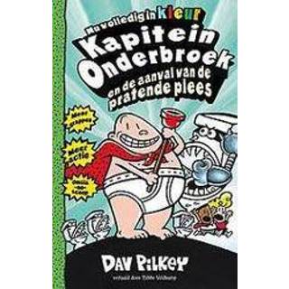 👉 Onderbroek Kapitein en de aanval van pratende plees. kleureneditie, Pilkey, Dav, Hardcover 9789026148712