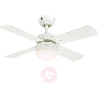 👉 Plafond ventilator staal warmwit westinghouse a+ wit Colosseum plafondventilator