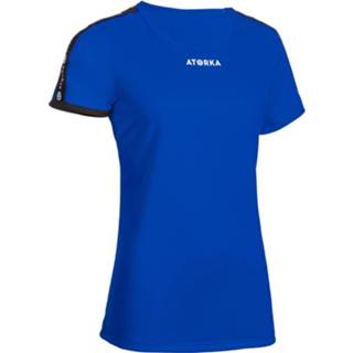 👉 Handbalshirt blauw XL l m XS s vrouwen Atorka met korte mouwen voor dames H100C donkerblauw 3583787898987 3583787899007 3583787899014 3583787898994 3583787899021