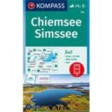 👉 Wandelkaart Kompass - Chiemsee, Simssee Wandelkaarten 1. Auflage Neuausgabe 9783990445945