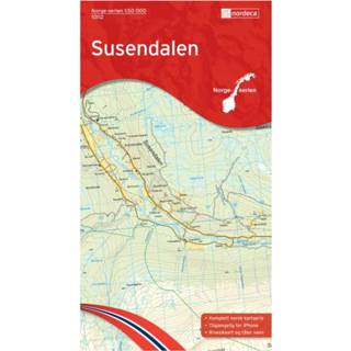 👉 Wandelkaart Nordeca - Wander-Outdoorkarte: Susendalen 1/50 Wandelkaarten Auflage 2015 7071940101129