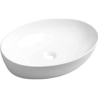 👉 Waskom wit keramiek Sapho Pera Ovaal 62.5x42x14 cm 8590913864735