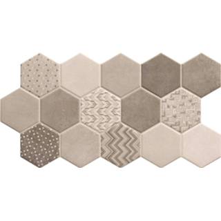 👉 Vloertegel Hexagon Habitat Hex Ice 26.5x51 cm (doosinhoud 0.95 m2) 8719304472698