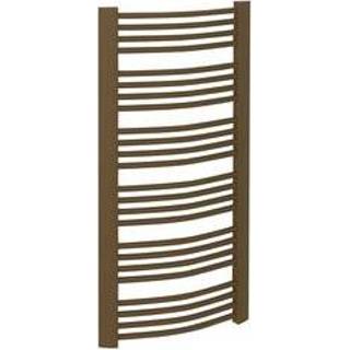 👉 Handdoek radiator Handdoekradiator Sapho Egeon Gebogen 59.5x81.8 cm Brons 8590913861994