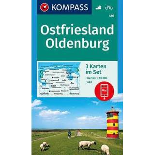 👉 KOMPASS Wanderkarte Ostfriesland, Oldenburg 9783990444313