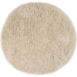 👉 Hoogpolig vloerkleed beige Floki - Beige-Ø 120 cm 8680926889778